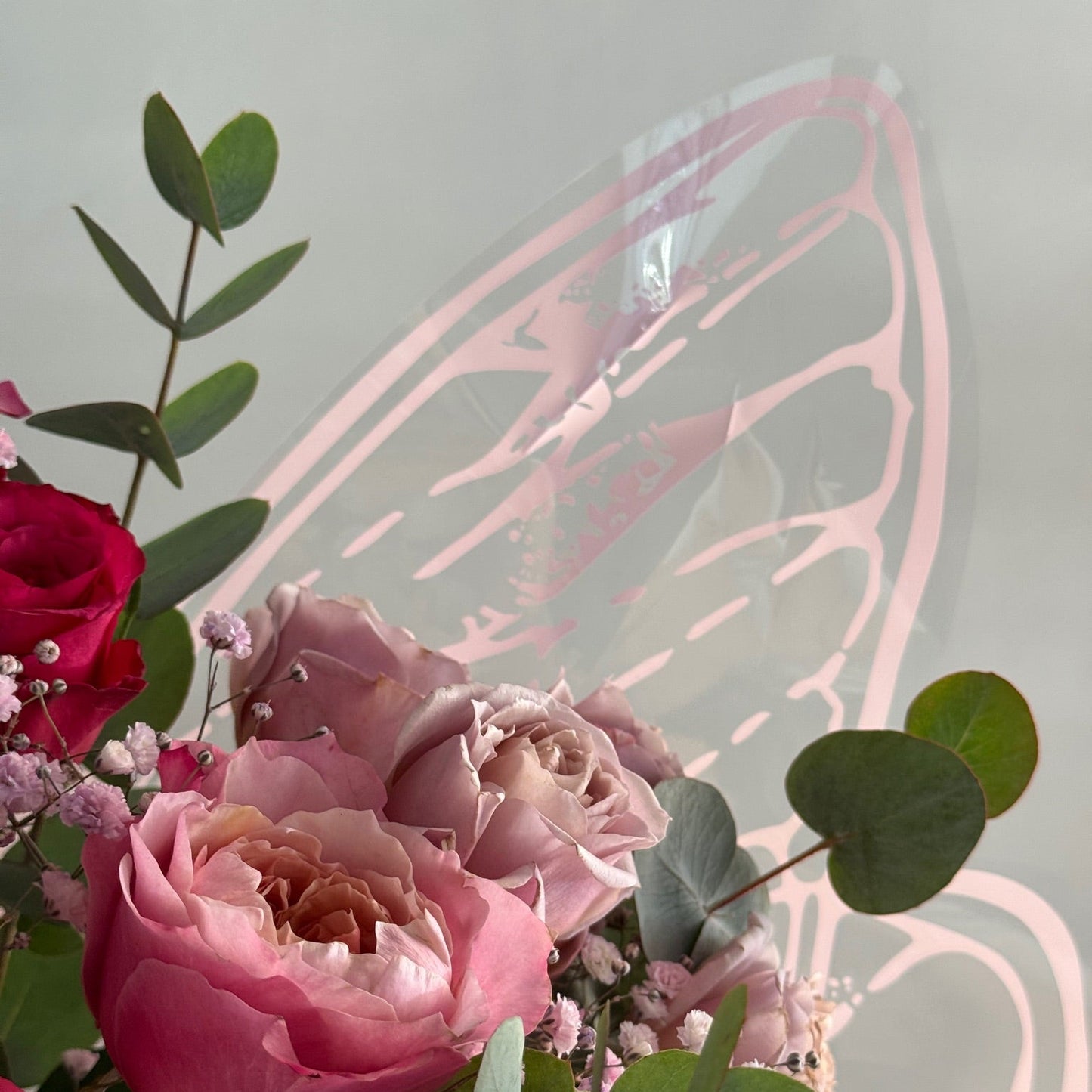 Ambalaj fluture pentru buchet