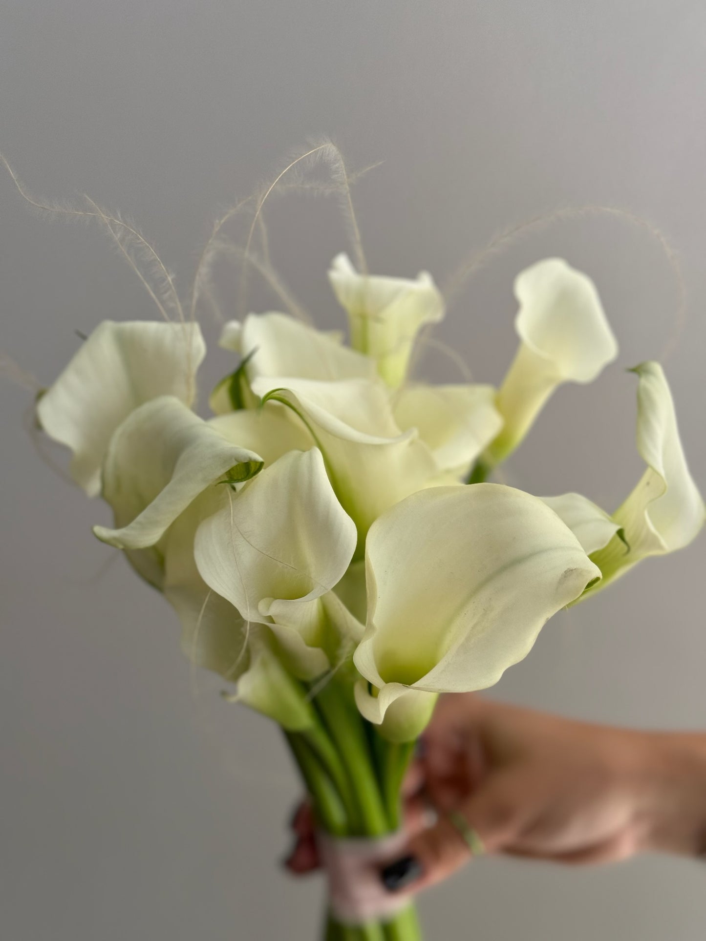 Buchet de mireasă din cale și stipa