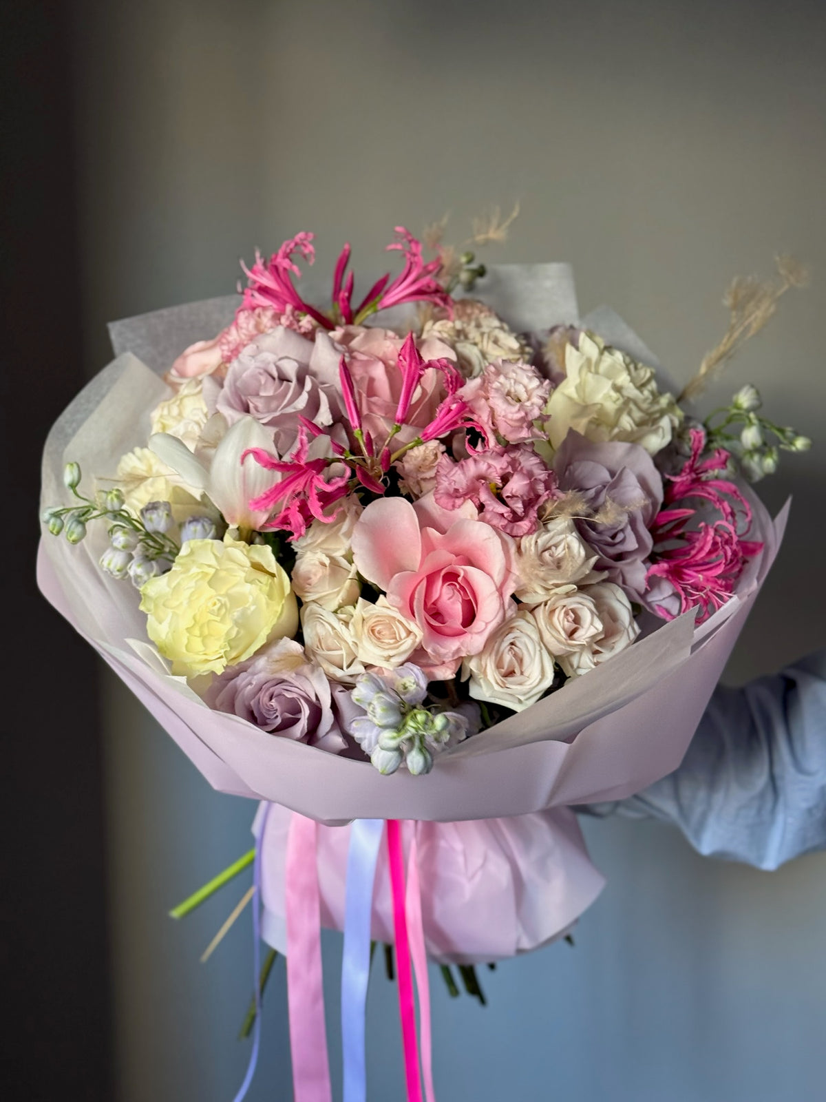 Forever in Love, buchet pastel elegant pentru declarații de iubire și cereri în căsătorie.