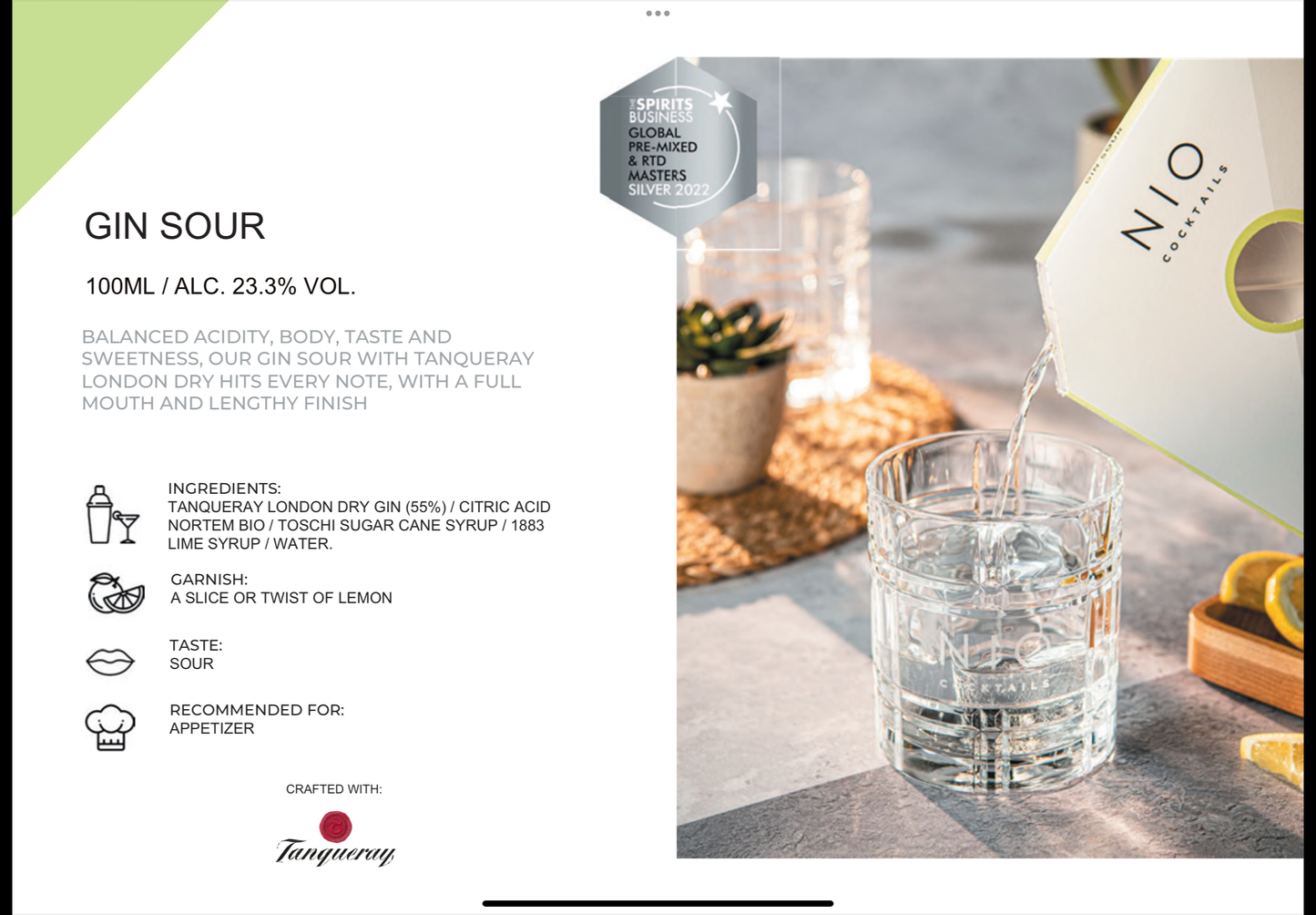 Cocktail revigorant Gin Sour – perfect pentru un cadou elegant, Roses & More