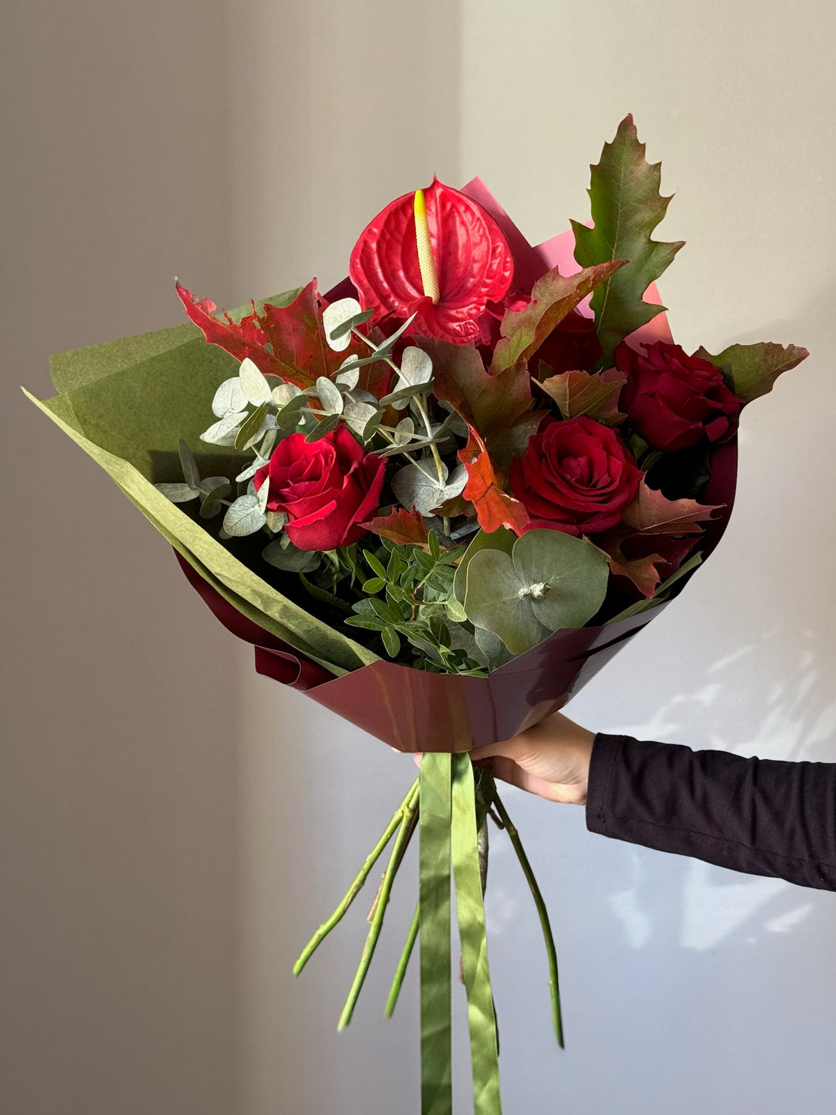 Buchet-toamna-verde-rosu