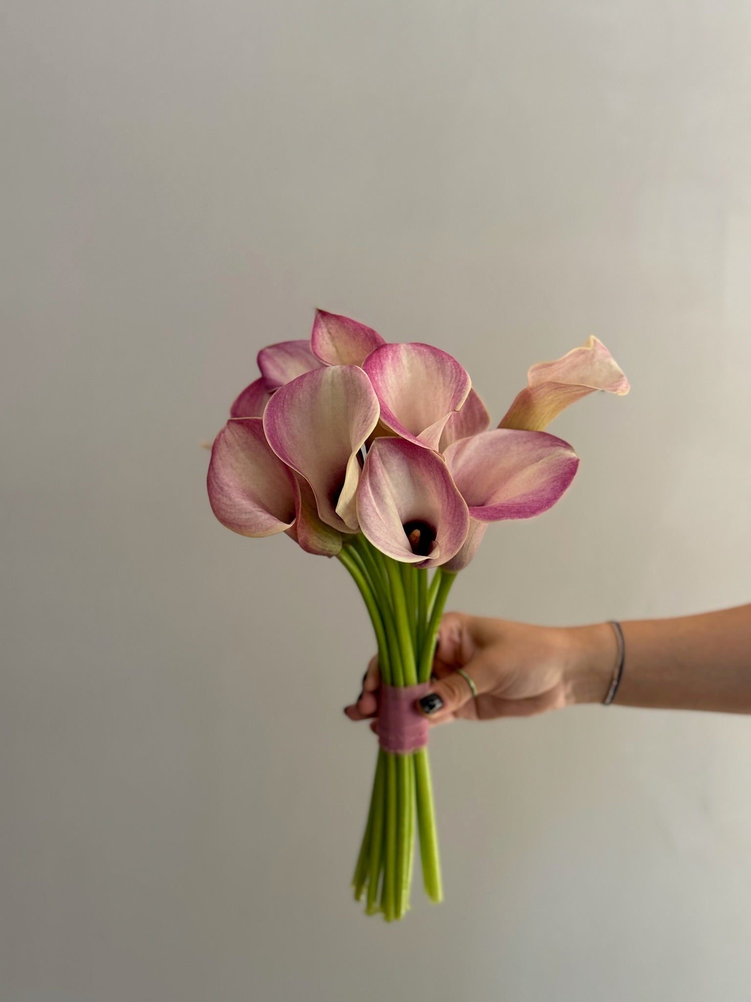 Buchet de mireasă din cale roz