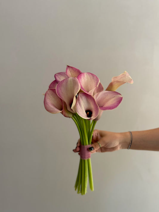 Buchet de mireasă din cale roz
